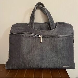 Blue Jean laptop bag holder